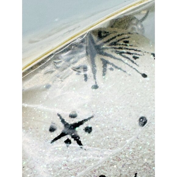 Patricia Breen Black White Santa Snowflake Medallion Christmas Ornament Sealed - Picture 6 of 7